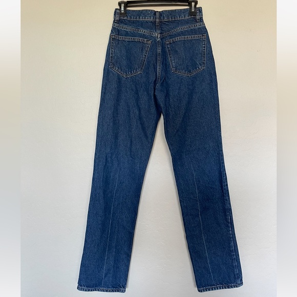 Reformation Cynthia High Rise Straight Long Jeans in cesme size 26 - Picture 4 of 12